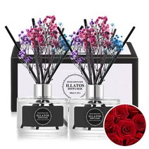 [천삼백케이] [일라토스] 일라토스 잉글리쉬로즈가든 200mlx2개입 실내 장미향 디퓨저, (MF)프로방스라벤더 200mlX2