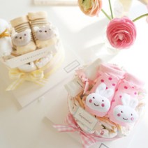 주식회사 앙앙 귀염뽀짝 인형양말 기저귀케이크1단 - 출산선물 백일선물 돌선물 2