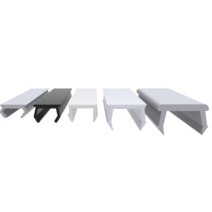 프로파일용 마감커버 백색쫄대, 40용 백색