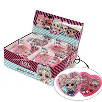 LOL 블링블링 휴대용 컴팩트 원형거울 핸드미러 코디손거울 뷰티손거울, 1개