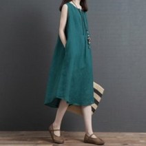 린넨 나시 원피스X04
