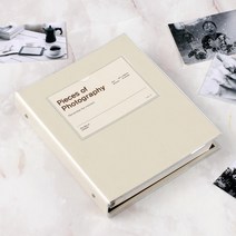 문구백서 바인더 앨범 흑색내지 베이지 25매
