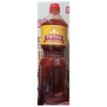 코리아제니스 칠리 소스 핫 레벤 2kg 매운 핫소스 업소용 식당 업소 (액상소스/칠리소스/매운소스/매운맛소스/양념/소스양념/식자제/식자재쇼핑몰 추천), 1개