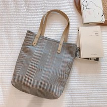 데일리 캐주얼가방 체크무늬 숄더백 핸드백 여성
