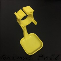 닭급수기 행잉 컵 25mm 황색 스냅 메추라기 마시기 가금류 피더 10 개
