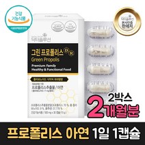 프리미엄 그린프로폴리스 아연 식물성캡슐 포리폴리스, 30정, 2박스