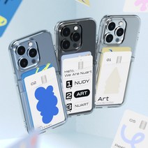 누아트 클리어 카드월렛 젤리 휴대폰 케이스 2p