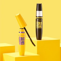 메이블린뉴욕 1+1 콜로썰 워터프루프 마스카라 블랙브라운빅샷+블랙에디션, 메이블린뉴욕 1+1 콜로썰 워터프루프 마스카라 블랙/브, 01 콜로썰_블랙_블랙에디션
