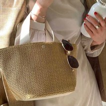 연이랜드 바캉스 라탄 버킷 토트백