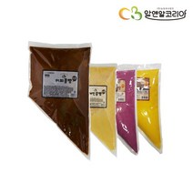 알앤알 커피 콩빵 반죽 5kg(1kg X 5개) 옵션 선택(커피 플레인 바나나 고구마 초코)머핀 커피콩빵 팬케익 반죽, 5종 각 1kg (커피+플레인+바나나+자색고구마+초코), -
