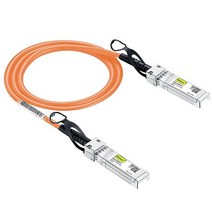 [블루] 컬러 10G SFP DAC 케이블 시스코 SFPH10GBCU0.5M 유비퀴티 유니파이 디링크 슈퍼마이크로 넷기어 미크로틱 포티넷용 트위낵스 0.5m(1.6피트), Orange/x1, 0.5m