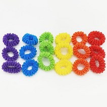 딸 아이 여아 머리끈 18개 세트 머리카락 묶기 데일리 칼라 헤어끈 고무줄