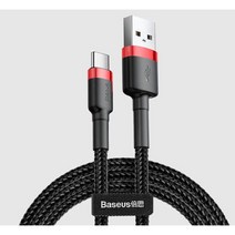 베이스어스 USB C타입 고속 충전 케이블, 1m