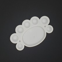 가벼운 미니 팔레트 수채화 아크릴 물감 소분 아동 유아 미술 수업 준비물 놀이 파레트 휴대용