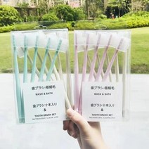 작은헤드칫솔 소두 소프트 털 홈 룩 칫솔커버 커플 마카롱 보리 짚 3839482088, 소두소프트털20개포장주인이칫솔_허브맛치약1개
