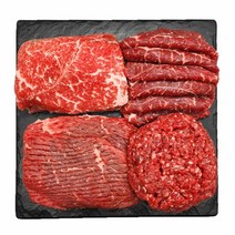 한우1등급 집반찬 모듬B세트2.4kg /불고기 아롱사태 산적 다짐육, 단품