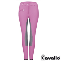 [CAVALLO] Champ Grip 실리콘 풀패치 승마바지, 24, 체리핑크