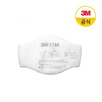 3M 방진필터 1744 (10EA) 단구형마스크필터, 10개