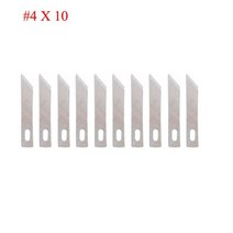 6 미끄럼 방지 커터 블레이드 조각 공예 칼 금속 메스 칼 블레이드 수리 휴대 전화 노트북 pcb 용 손 도구, 4-사진으로