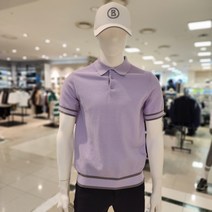 보그너골프 (232-102-10-85) 2023년 S S 남성 에리형 반팔 조직풀오버 니트