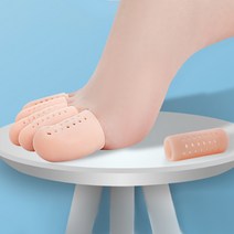 OC1242 손가락 발가락 관절보호 보습 실리콘 골무18종, 통기화이트L(12427)