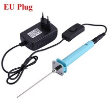 전동 조각기 로구로 우드 카빙 각끌기 나무 홈파기 서각 칼 조각 끌110v-240v 30w 전문 거품 커터 휴대용 거품 절단 펜 폴리스티렌 절단 기계 스티로폼 diy 절단 도구, EU 플러그