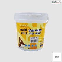 노루표페인트 멀티플러스 수성 원목 바니쉬 페인트 목재용 투명 유광 1L, 1개