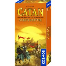 KOSMOS 695514 - CATAN - 도시 및 기사 5 - 6인용 보충 전략 게임 도시 및 기사, 단일옵션