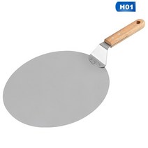 피자삽 빵삽 피자서버 피자 삽 긴 나무 손잡이 스테인리스 피자 팬 과자 Bakeware 피자 오븐 도구 기능 주, 01 12 inch