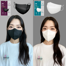 TAS 타스마스크 비말차단 대형 50매입 KF-AD 국산 새부리형마스크 귀안아픈마스크 화장안묻는마스크, 블랙 50매