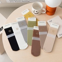 다나와양말 스마일 돌돌이 사계절 중목 여성용 양말 얇은 양말