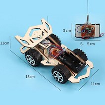DIY 학교 스템 키트 원격 제어 레이싱 카 과학 교육 실험 어린이 물리학 완구 소년 8 세, [04] car 1