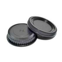 펜탁스 K 렌즈캡 / 바디캡 세트 - Pentax K rear lens cap / camera body cap set, 1개