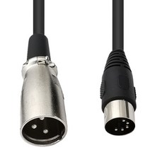 대형 DIN 5pin XLR 남성 및 여성 오디오 케이블 MIDI 어댑터 0.5M 1.5M 5FT, 01 0.5M _ 01 RC-232 M-M