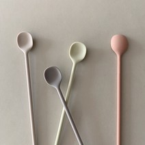 하이볼 머들러 칵테일 롱 실리콘 티스푼, 어프리콧(살구)