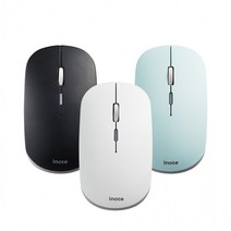 INOTE MC360RB 저소음 RGB 무선마우스 블루투스마우스, 블랙