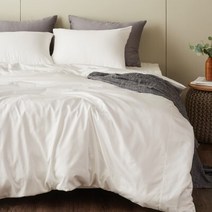 60수사틴 순면 누빔이불베개커버세트 K킹 5컬러