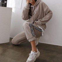 스위트플러스 임부복 투사이즈 박시 후리스 덤블 간지 트레이닝세트