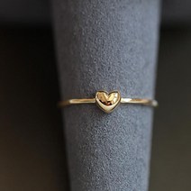 숑스샵 통통 하트 은반지 s925 14k 도금반지