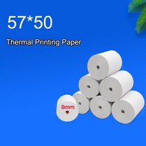 지 57x50mm 4롤 코어리스 금전 등록기 영수증 지 코어 슈퍼 롱 미터