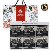 너츠브라더 하루 한줌견과 블랙라벨 60봉 선물세트 /설/추석/명절/선물, 60개, 25g