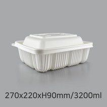 대림팩 일회용기 JH-사각찜용기[대] 업소용찜용기 100개세트
