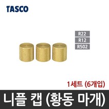 타스코(TASCO) 니플 캡 (황동 마개) TA165MA TA165AS TA165MB), 1세트
