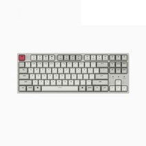 키크론 C1 Retro 레트로 유선 기계식 키보드 애플 맥키크론 (C1K1) Non-Backlit / Red, 청축