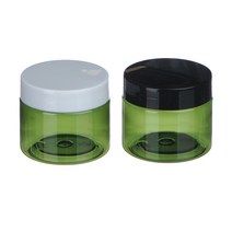 [허브스프레이] PET 크림용기 20g 30g 40g 50g 100g 150g 200g 250g DIY 소분 용기 슬라임통, 50g녹색 흰색캡