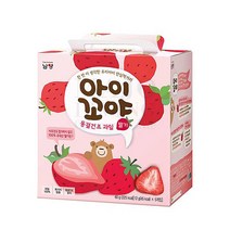 남양 아기꼬야 딸기 기획팩 12g5 기타유아과자/쿠키, 1박스, 동결딸기