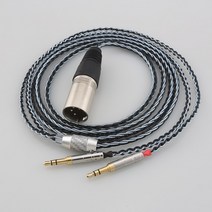 Audiocrast 8 코어 실버 도금 헤드폰 케이블 Focal Clear Elear ElexElegia Stellia, [06] XLR 4 pole Male, [05] 12 메터