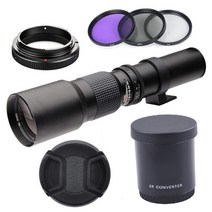 호환 텔레컨버터 익스텐더 콘버터 Lightdow 500mm1000mm f8 수동 망원 단렌즈 2배 컨버터 3pcs 67mm 필터 canon nikon sony pentax, 니콘, 하얀