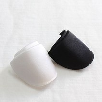 1쌍 공단 어깨 패드 부자재, 화이트
