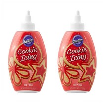 윌튼 레드 쿠키 아이싱 255g 2팩 Wilton Red Cookie Icing 9 Oz., 2개